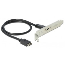 USB-C Buchse, Kabel(schwarz, 50cm, Laden mit bis zu 60 Watt)