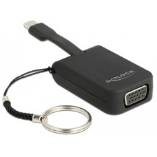 VGA Buchse(schwarz, Schlüsselanhänger, Stecker einklappbar)