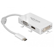 VGA + HDMI + DVI Buchse(weiß, 13cm)
