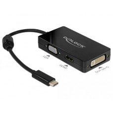 VGA + HDMI + DVI Buchse(schwarz, 13cm)