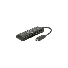 DeLOCK USB-C Card Reader, Kartenleser(schwarz, Retail)