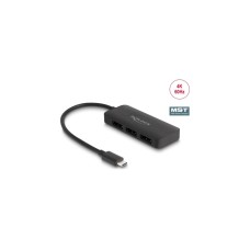 3x DisplayPort Splitter MST 4K 60Hz, HDMI Splitter(schwarz, 15cm)