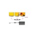 3x DisplayPort Splitter MST 4K 60Hz, HDMI Splitter(schwarz, 15cm)