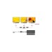 3x HDMI Splitter MST 4K 60Hz(schwarz, 15cm)
