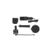 DeLOCK USB Kondensator Mikrofon Set(schwarz)