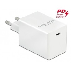 DeLOCK USB Ladegerät 1 x USB Type-C PD 3.0 kompakt mit 60 W(weiß)