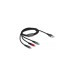 USB-C + Micro USB + Lightning Stecker(mehrfarbig, 1 Meter, gesleevt, nur Ladefunktion)