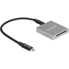 DeLOCK USB Type-C Card Reader für SD Express (SD 7.1) Speicherkarten, Kartenleser(aluminium)