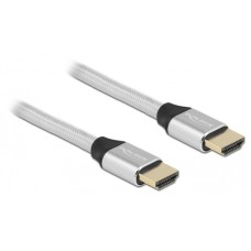 DeLOCK Ultra High Speed HDMI-Kabel 48 Gbps 8K 60Hz(silber, 1 Meter)