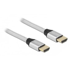 DeLOCK Ultra High Speed HDMI-Kabel 48 Gbps 8K 60Hz(silber, 2 Meter)