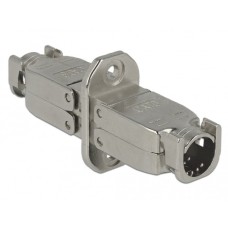 DeLOCK Verbinder für Netzwerkkabel Cat.6 STP werkzeugfrei, Kupplung(silber)
