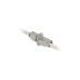 DeLOCK Verbinder für Netzwerkkabel Cat.6a STP werkzeugfrei, Kupplung(silber)