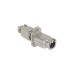 DeLOCK Verbinder für Netzwerkkabel Cat.6a STP werkzeugfrei, Kupplung(silber)