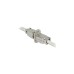 DeLOCK Verbinder für Netzwerkkabel Cat.6a STP werkzeugfrei, Kupplung(silber)