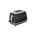 DeLonghi Toaster Icona Vintage CTOV 2103.BK(schwarz (matt), 900 Watt, für 2 Scheiben Toast)