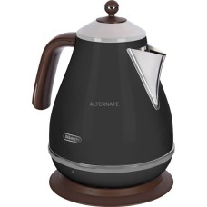 DeLonghi Wasserkocher KBOV 2001.BK Icona Vintage(schwarz, 1,7 Liter)