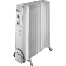 DeLonghi Öl-Radiator KH771230V(weiß, 2.500 Watt, zusätzliches 500 Watt Gebläse-Heizelement)