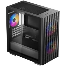 DeepCool MATREXX 40 3FS, Tower-Gehäuse(schwarz, Tempered Glass)
