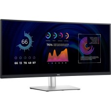 Dell P3424WE, LED-Monitor(87 cm (34 Zoll), schwarz/silber, WQHD, IPS, USB-C, Curved)