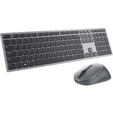 Dell Premier-Mehrgeräte-Wireless-Tastatur und -Maus (KM7321W), Desktop-Set(titan/schwarz, DE-Layout, Scherenmechanik)