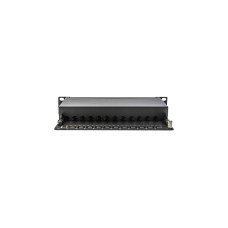 Digitus 10" Patchpanel DN-91612S-EA, 12-Port, Cat.6a(schwarz, 1HE, Rack Mount, geschirmt)