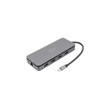 Digitus 11 Port USB-C Dockingstation mit SSD Enclosure(USB, VGA, HDMI, RJ45, M.2 SSD)