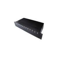 Digitus 14-Slot-Medienkonverter-Chassis, Gehäuse(2 HE)