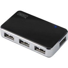 Digitus 4-Port USB 2.0 Hub, USB-Hub(schwarz/silber)