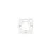 Digitus Aufputzrahmen DN-93803 für Keystone Leerdosen, Einbaurahmen(weiß, 80 x 80mm)