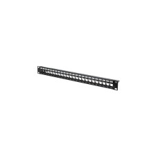 Digitus DN-91411, Patchpanel(schwarz, Rackmount (1 HE), 24-Port)