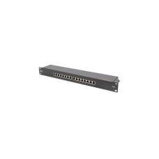 Digitus DN-91616S-B, Patchpanel(schwarz, 19", Cat.6)