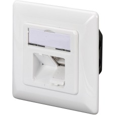 Digitus Datenanschlussdose CAT.6, Klasse E, Unterputz(weiß, 2x RJ-45 Buchse)