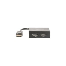 Digitus DisplayPort Splitter 4K 1x2, Splitter & Switches(schwarz, 10 cm)