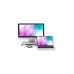 Digitus Docking Station 11-in-1 mit Aluminium Monitorerhöhung, Dockingstation(silber)