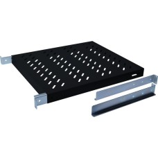 Digitus Fachboden für 483 mm (19")-Schränke 600 mm Tiefe(schwarz, 1 Höheneinheit)