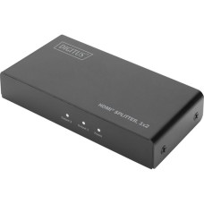 Digitus HDMI Splitter, 1x2, 4K / 60 Hz mit Downscaler(schwarz)