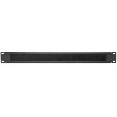 Digitus Kabelbürstenleiste für 483 mm (19")-Schränke, Kabelführung(schwarz, 1 HE)