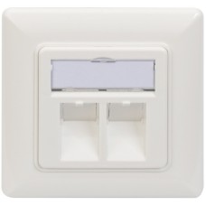 Digitus Leerdose DN-93801-1 für Keystone Module, Anschlussdose(weiß)