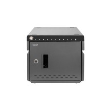 Digitus Mobiler Desktop Ladeschrank, 10 Ladestationen, für Tablets bis 14"(schwarz, inkl. USB-C, Lüfter, UV-C Lampen)