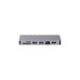Digitus Type-C Multiport Travel Dock, Dockingstation(grau, HDMI, VGA, Kartenleser, RJ-45)