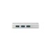 Digitus USB 3.0 3-Port Hub mit Gigabit LAN, USB-Hub(weiß)