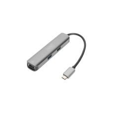 Digitus Universal Docking Station USB-C, Dockingstation(aluminium, HDMI, RJ-45, USB-C)