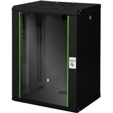 Digitus Wandgehäuse Unique 600x450 16U, IT-Schrank(schwarz, 16 Höheneinheiten)