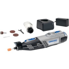 Dremel Akku-Multifunktions-Werkzeug 8220-1/5, 12Volt(schwarz/grau, Li-Ion-Akku 2Ah, 5-teiliges Zubehör)