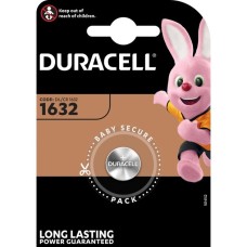 Duracell CR1632 Lithium-Knopfzelle 3V, Batterie(1 Stück, CR1632)