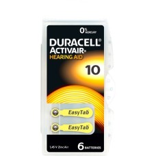 Duracell Hörgerätebatterie(6 Stück, Hearing Aid, 10)