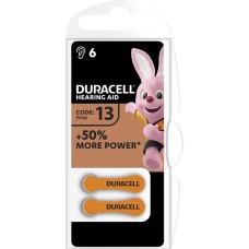 Duracell Hörgerätebatterie(6 Stück, Hearing Aid, 13)