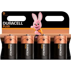 Duracell Plus D, Batterie(4 Stück, D)