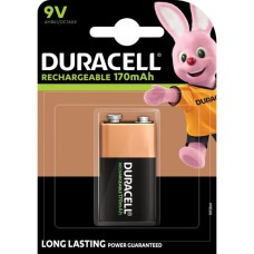 Duracell Rechargeable 9V 170mAh, Akku(E-Block (9-Volt-Block))