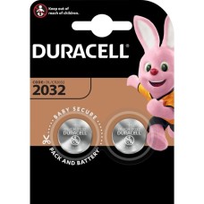 Duracell Typ 2032 Lithium Knopfbatterie(schwarz, 2er Pack)